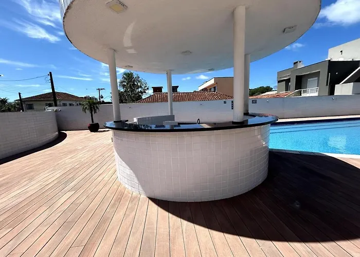 Bertioga, Clube Completo Com Piscina Aquecida Apartamento